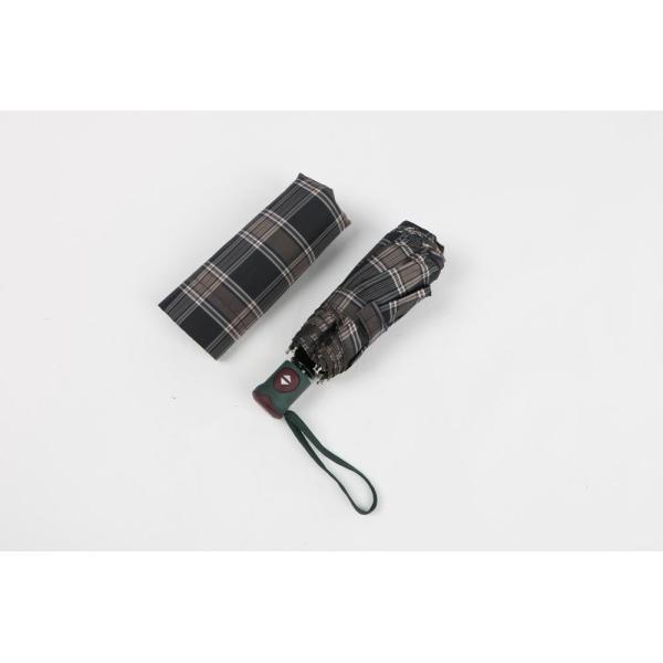 Tartan Design Auto Open Close Umbrella Automatic Close Umbrella Metal + Fiberglass Frame