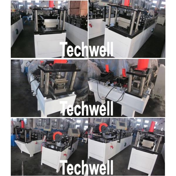 Rollo de alta velocidad de la forma de 4KW Omega que forma la máquina para el listón de acero de Omega