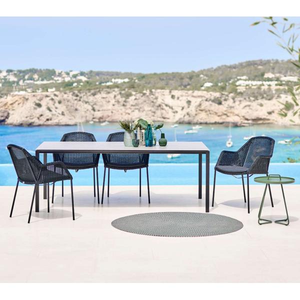 Outdoor Furniture Garden Modern Rattan Dining Chair with Foldable Design and Mail Packing
