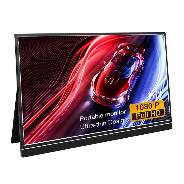 Tipo completo ultra fino C de 1920x1080P HD monitor portátil de 16 polegadas para o portátil