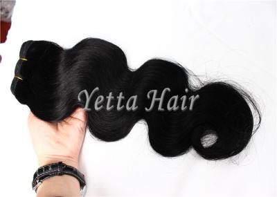 Extensões completas saudáveis do cabelo do Virgin de Remy do brasileiro das cutículas nenhuma fibra não sintética