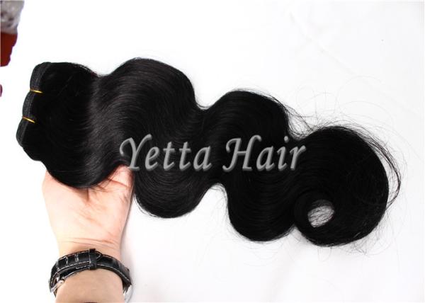 Extensões completas saudáveis do cabelo do Virgin de Remy do brasileiro das cutículas nenhuma fibra não sintética
