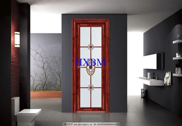 Portas de alumínio do padrão europeu com o dobro de madeira do revestimento vitrificado para projetos imobiliários
