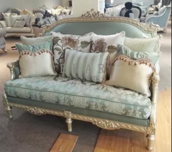 Luxury Set Living Room Furniture Velvet Fabric Sofa