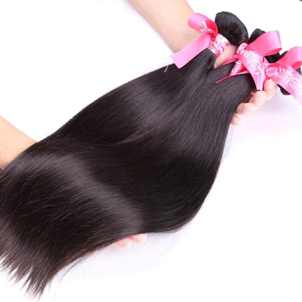 100% Brazilian Virgin Hair Straight , Silky Soft Brazilian Straight Hair Bundles