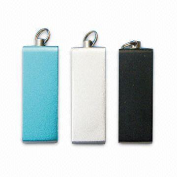 Plástico 512MB, 1GB, 2GB, del OEM memoria USB más pequeña 4GB con un casquillo AT-301B del eslabón giratorio