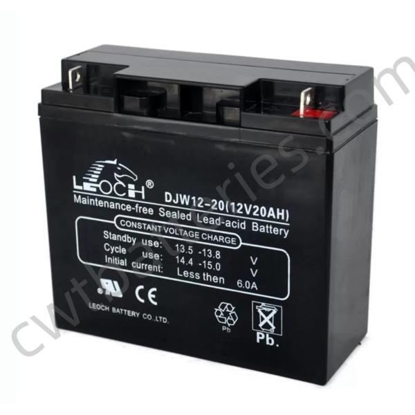 SLA AGM Valve Regulated Lead Acid Vrla Batteries Maintenance Free 12V 20AH LEOCH DJM12-20