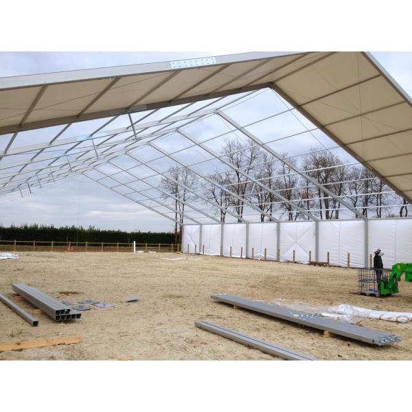 Aluminium Alloy White PVC Marquee Party Tent 8x8M , Outdoor Wedding Tent European Style
