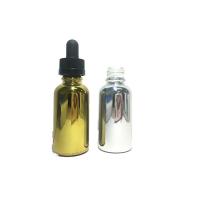 Cylindre autour des bouteilles en verre essentielles de compte-gouttes de l'huile 30ml