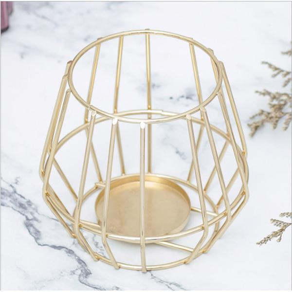 Simple Iron geometric Candle Holder Wedding Home Gem Candle stand Craft