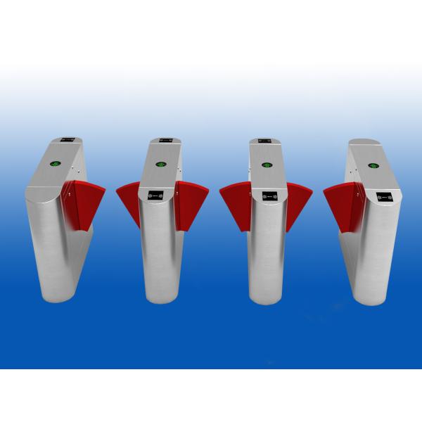 Entrance Control Gate Flap Barrier Red Sector Door RFID Reader Access Control