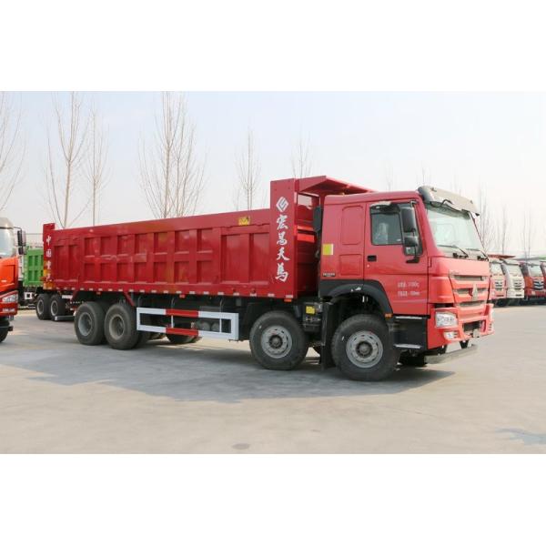 Sinotruck Howo 8x4 12-Wheel Dump Truck Capacity 40ton With red color