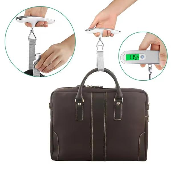 Travel Hanging Bag Power Battery Digital LCD Display Electronic Luggage Scale for Suitcase 50kg Maximum Weight Recommendation