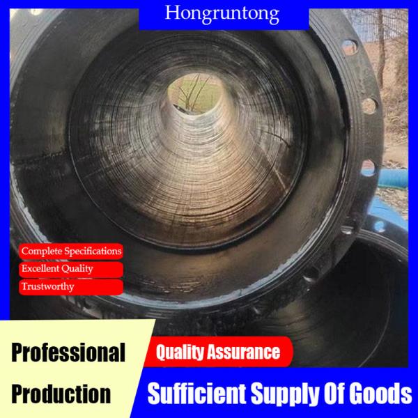 Manguera de descarga industrial de caucho premium, flexible, resistente al desgaste y duradera