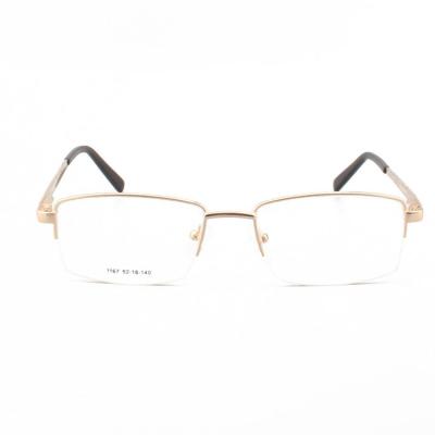 Half Frames 52 - 18 - 140 Anti Blue Light Male Retro Glasses