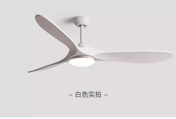 Ventilador de techo con aspas de madera blancas de 60 para fábrica al por mayor con luz, ventiladores de techo de bajo consumo con luces LED