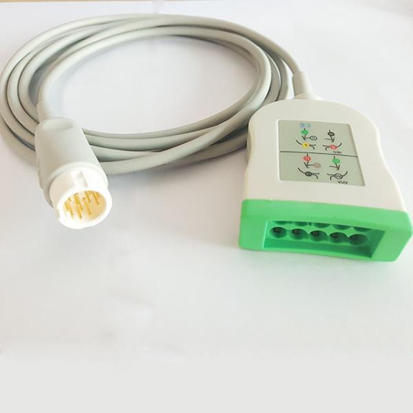 PH 10 Leads TPU 2.2m Length ECG Trunk Cable For HP