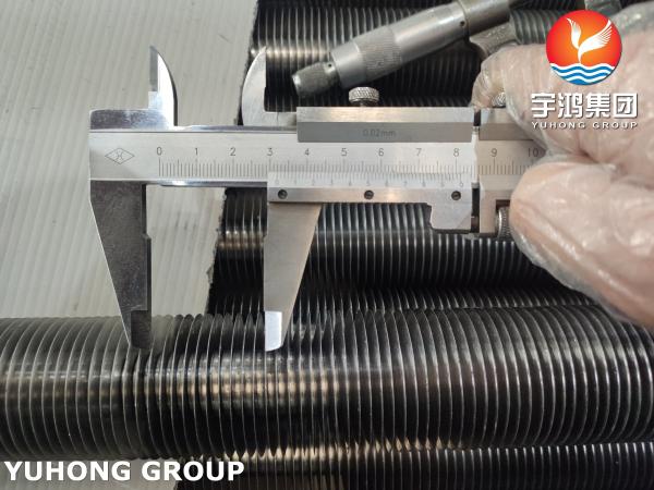 ASTM A179 Tipo G tubo con aletas incrustadas, aluminio 1060, para intercambiadores de calor