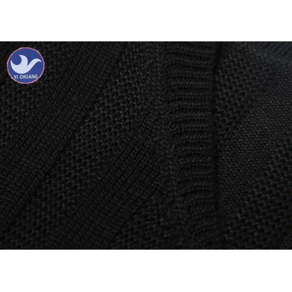 Winter Mens Full Zip Cardigan Sweater , Mens Long Knit Cardigan Anti - Pilling