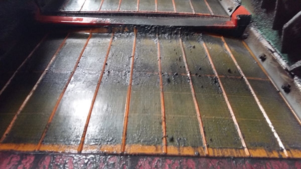 0.075mm aperture red color polyurethane fine screen for high frequency vibrating sieve mesh