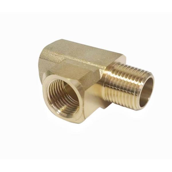 CNC Brass 90 Degree Elbow 1/2 NPT Male 1/2