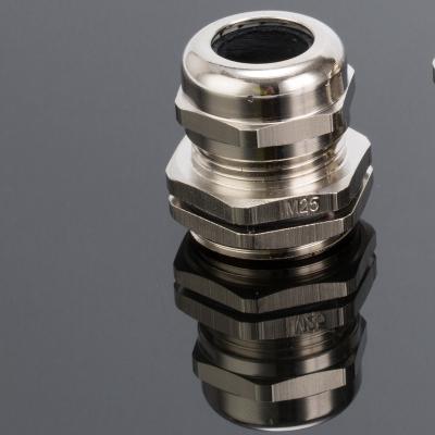 Brass NPT 1/2 Cable Gland IP68 PG9 - PG63 M6 - M80 With Locking Nut