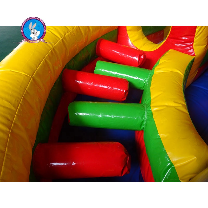 Colorful Round Inflatable Obstacle Course and Bouncer Games for Kids and Adults Fun Inflatable Castle