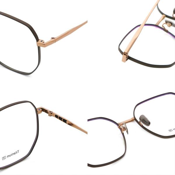 Designer Unisex Mulheres Puras Óculos de Titânio Estruturas de Plástico 6004