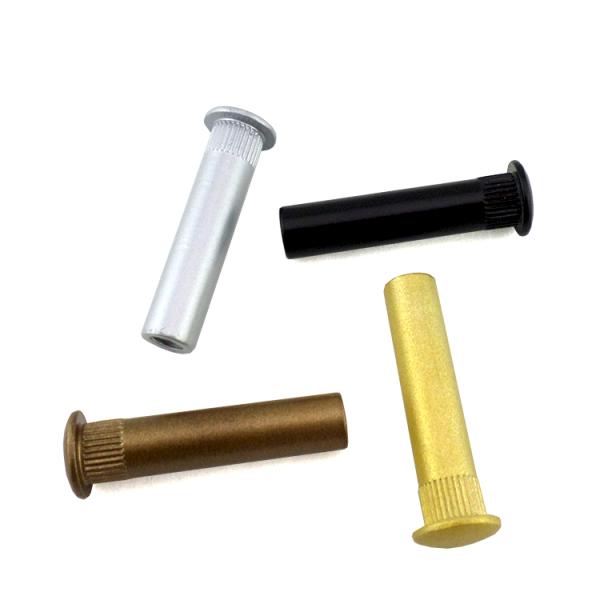 Rivets semi-tubulaires M5 testés pour leur fiabilité et leur dureté avec tête de treillis nickelée