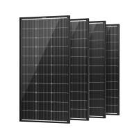Panneau solaire bifacial monocristallin de 400 watts Cellules solaires avec cadre noir