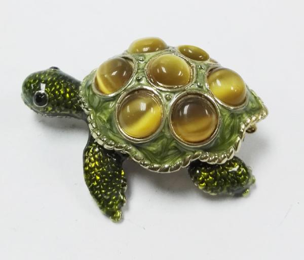 Metal Turtle jewelry box with diamond Decoration new mini  turtle jewelry box