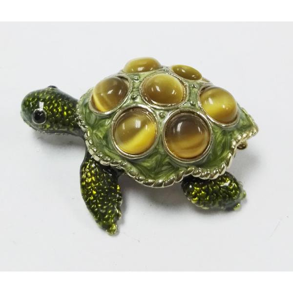 Metal Turtle jewelry box with diamond Decoration new mini  turtle jewelry box