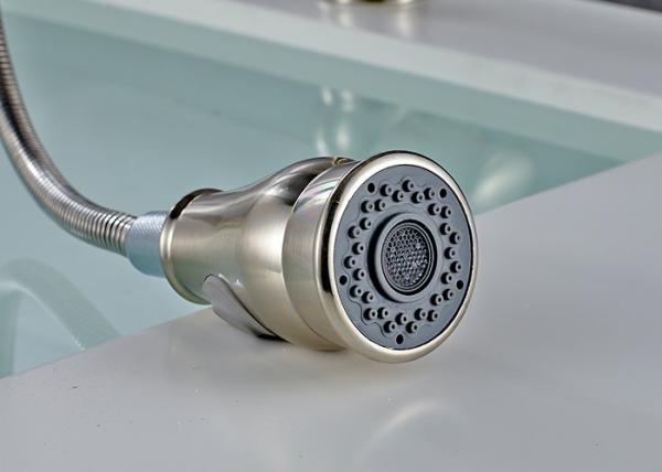 ROVATE Pull Down Nickel Brushed Kitchen Faucets Water Filter Compact Size