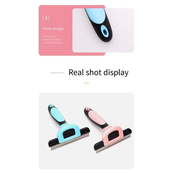 Домашние животные Плавучая расческа для волос Собака Нержавеющая сталь Прекрасная зубная щетка Кошка Разъемный портативный ухоженный расческа