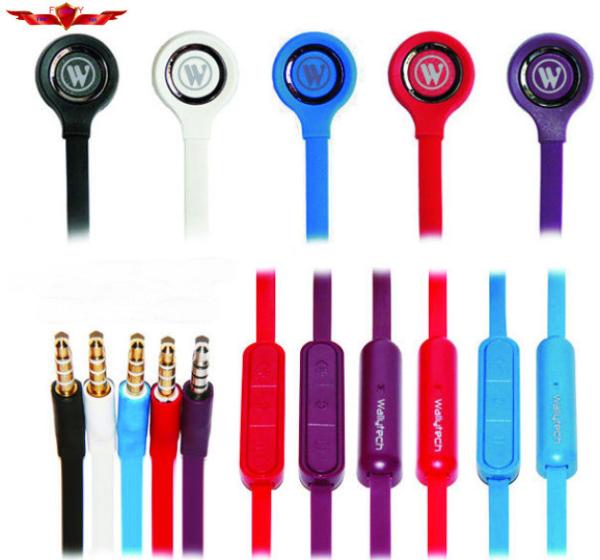 Hot Selling Super Bass 3.5MM Wired In Ear Earphone With MIC For Iphone 5S Multi Colors