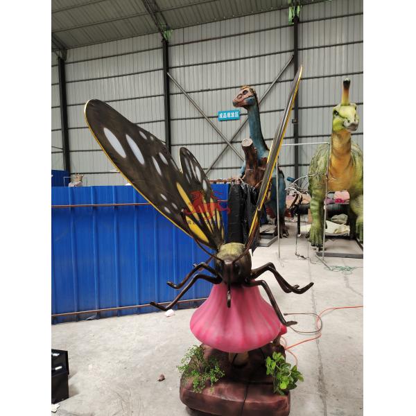 Waterproof Theme Park Realistic Animatronic Butterfly Insect Model For Business Activities