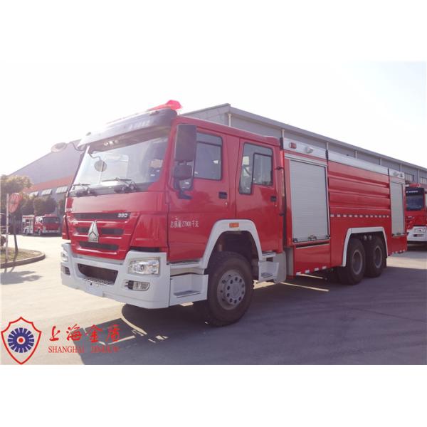 6x4 Drive Six Seats Manual Transmission Foam Tender Fire Fighting Vehicles