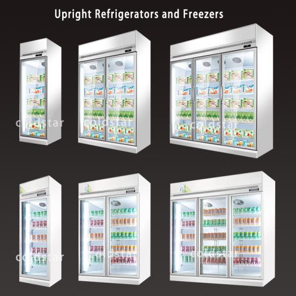 Large Capacity Single Temperature Refrigeration Equipment Cold Drink Display Refrigerator
