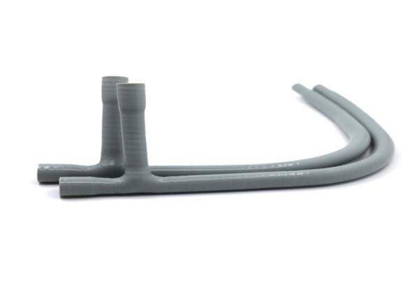 Smooth Automotive Silicone Hoses No Contamination Artificial Winding Rubber