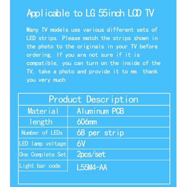 606 мм Xiaomi TV Стенный фонарь 55 дюймовый LCD телевизор L60m4-Aa Ln-00hlbbf-X0330 098101074400