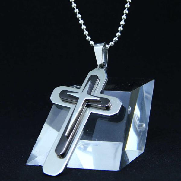 Fashion Top Trendy Stainless Steel Cross Necklace Pendant LPC398