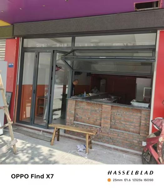 folding window aluminum balcony vertucal