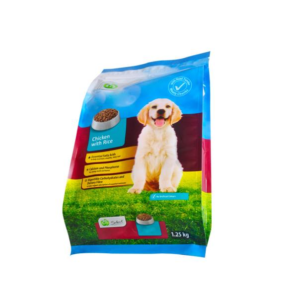 Aluminium Foil Back Side Sealing Bag, high barrier foil bag for pet food pack