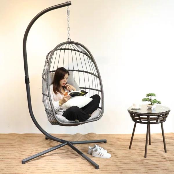 Deep Cushion Outdoor Swing Balcony Hanging Baskets for Customized Size Hotel Leisure