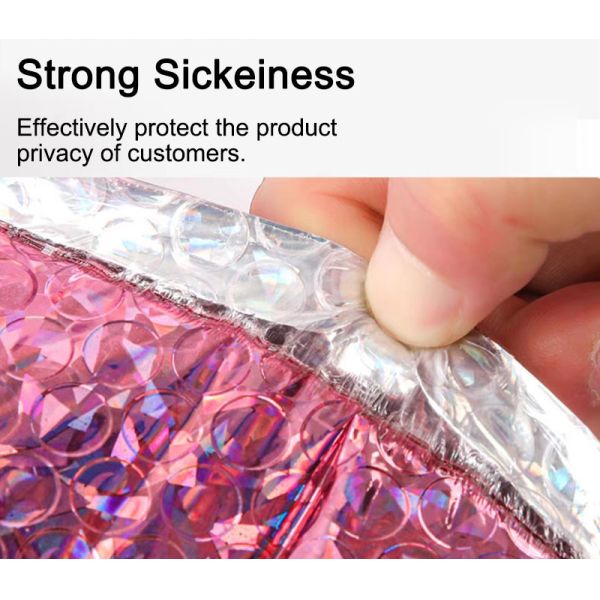 Holographic Poly Metallic Bubble Envelopes Mailer For Shipping