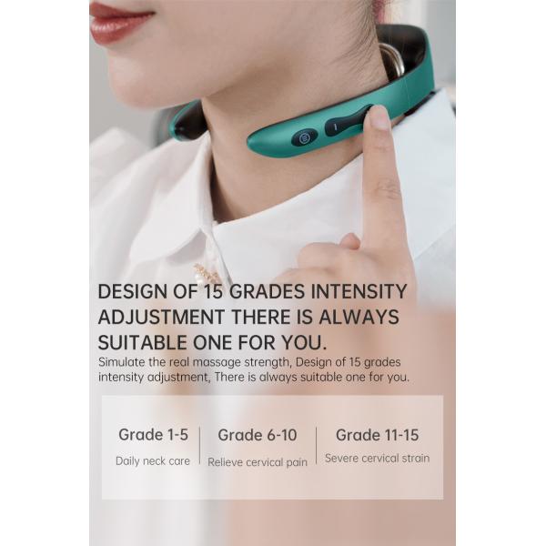 Мини беспроводные ДЕСЯТКИ Massager шеи пульсируют горячее кровообращение обжатия 500mAh