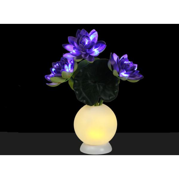 Simulation lotus lamp LED night light fake flower indoor living room bedroom ornamental decorative lamp
