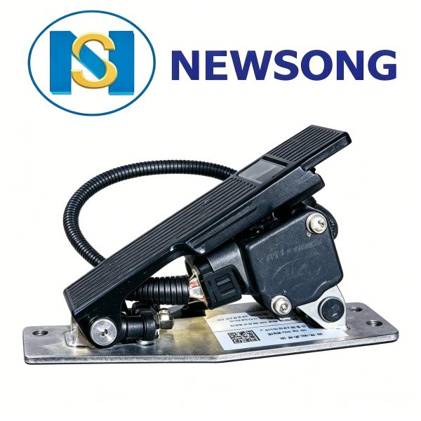 Electric Vehicle Accessories 25mA Electronic Bus Accelerator Pedal TS16949 ISO14001 Compliant