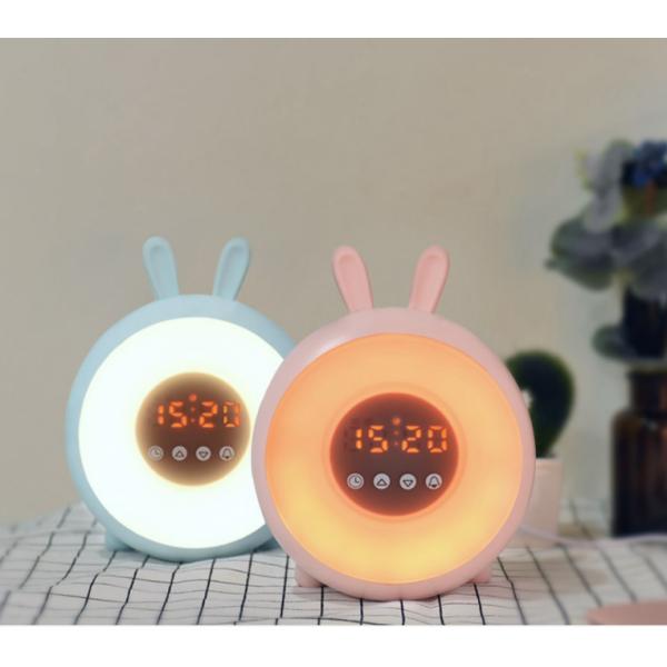 Cute Animal Led Night Clock 1200mAh Battery CE ROHS approval