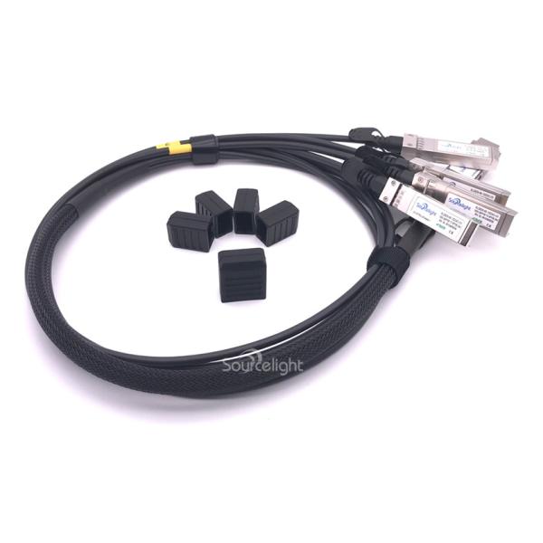 Fiber Channel SFP Modules 40GBASE-CR4 QSFP To 4 10GBASE-CU